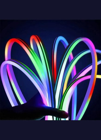 Умный RGB смарт неон 2 м управления с телефона и пульта Smart LED Neon No Brand (348335023)