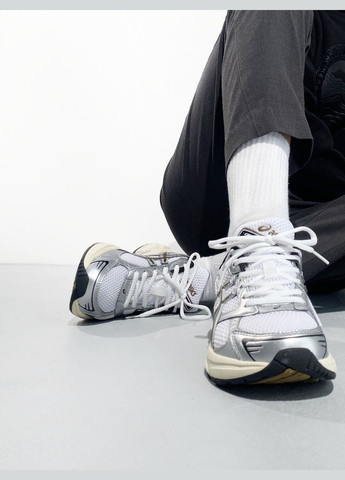 Сірі Осінні кросівки чоловічі і жіночі asics gel-1130 grey white | асікс гель-1130 сірі білі No Brand