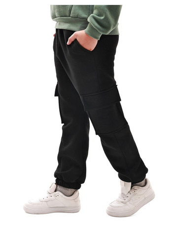 Черные зимние брюки No Brand