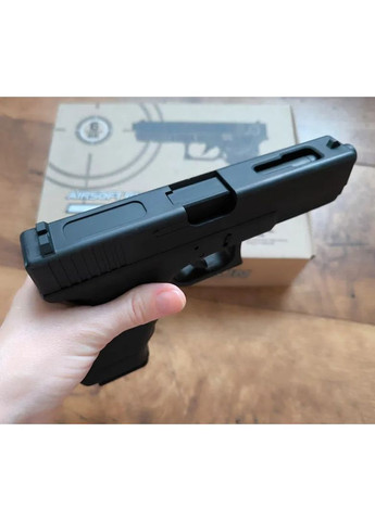Страйкбольний Пістолет Глок ZM17 Glock 18C Затворна затримка, повна розборка, кульки 6 мм Чорний CYMA (363115067)