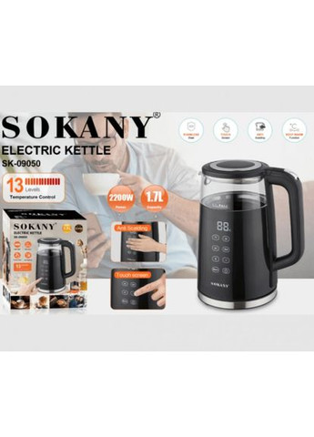 Електрочайник SK-09050 чорний Sokany (318015552)