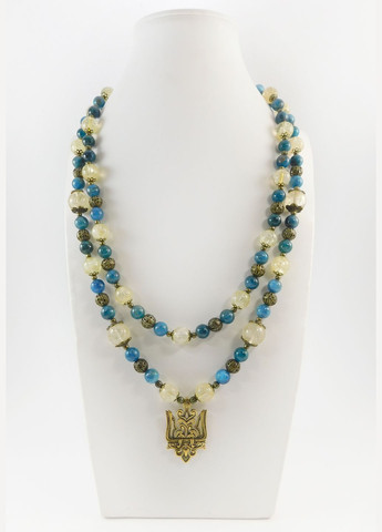 Бусы "Русь" Цитрин, Апатит Fursa fashion (322315278)