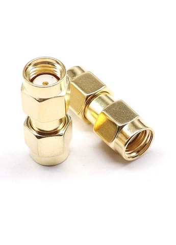 SMA перехідник коннектор з RP-SMA male на RP-SMA male без штирків з 2-х сторін (100935) OEM (326803248)
