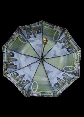 Синя} зонт двойная ткань с рисунком внутри 9 спиц антиветер 18301 Bellissima (333712875)