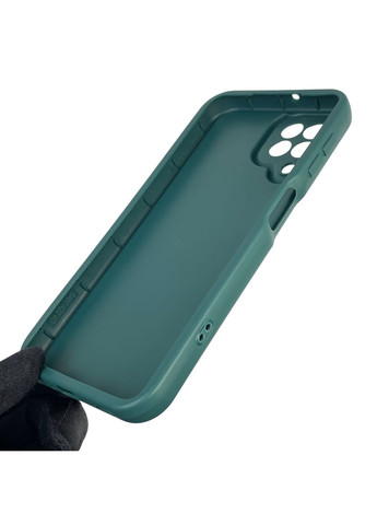 Чохол силіконовий Soft Touch з 3D принтом для Galaxy M32 4G (SM-M325F) темно-зелений (Повний захист камери) Samsung (371652863)