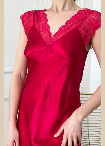 Ночная рубашка комбинация шелк Флоренция L Малиновый Silk Kiss (285716684)