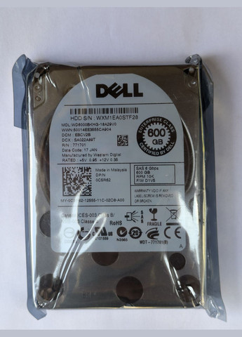 Жесткий диск 0C5R62 600GB 10K 2.5 SAS 6G WD6000BKHG Dell (315786193)