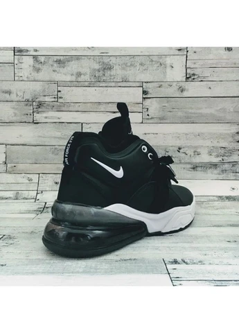Белые демисезонные кроссовки мужские nike air force 270 black white 2 найк аир форс белые No Brand