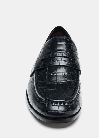 Zara Лоферы черный з искусственная кожа, испания — демисезон (367113456)