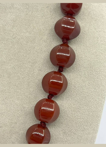 Бусы сердолик 14 мм 46 см Коричневый 11699 No Brand (311686481)