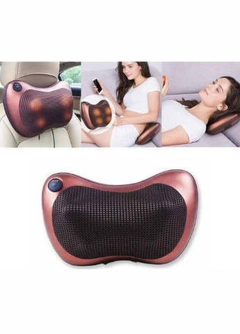 Масажна подушка для дому Massage Pillow 8 масажних роликів коричневий (1756375287) No Brand (330243111)