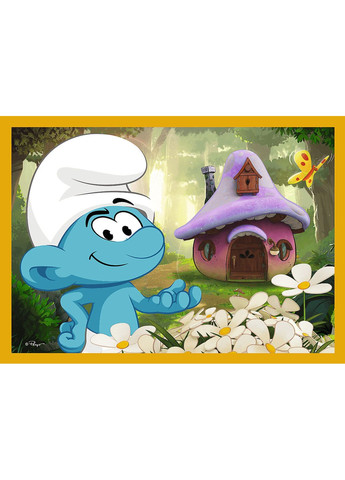 Пазл 4в1 Життя в селі Смурфів 34664 Trefl (366249608)