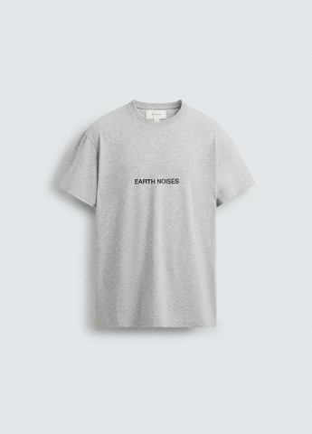 Світло-сіра футболка Zara