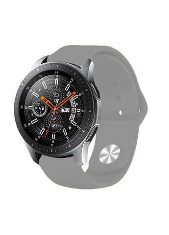 Силіконовий ремінець для Samsung Galaxy Watch 46mm/Watch 3 45mm/Gear S3 Classic/Gear S3 Frontier Gray (706320) BeCover (341487765)