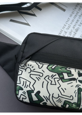 Молодіжна сумка бананка на пояс або через плече з чоловічками No Brand (350613403)