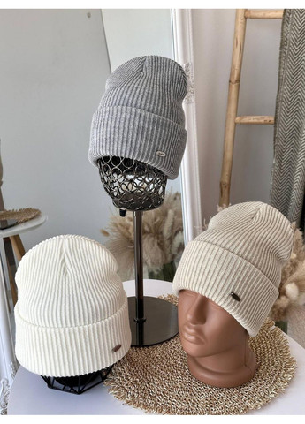 Стильная женская шапка JK, красивая женская шапка модель бри, шапка женская JK однотонная Карамельная No Brand (362146360)