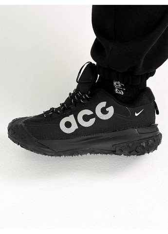 Чорні Осінні кросівки чоловічі nike acg mountain fly 2 gore-tex black white найк асж маунс флай No Brand
