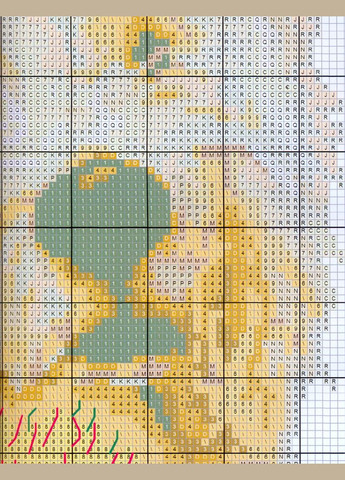 Набір для вишивання за нанесеною на канву схемою "Dog & Baby". AIDA 14CT printed 36*45 см Joy Sunday (313613629)