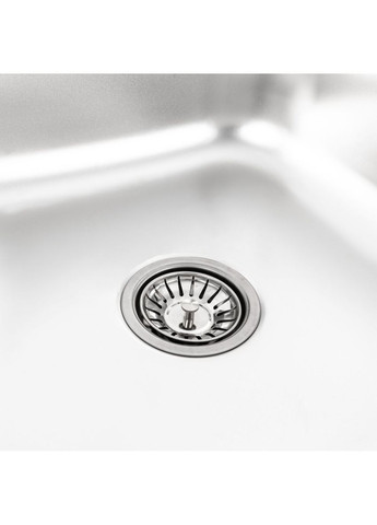 КОМПЛЕКТ мийка накладна 8060 САТИН "R" 0,7/160 TM + 56 NESP змішувач кухонний Valeso (358934100)