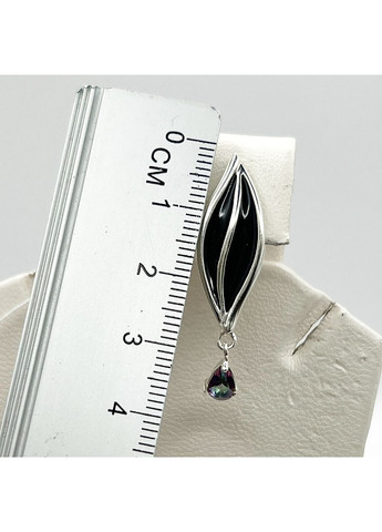 Серьги серебряные с ювелирной эмалью "Туна" 6,02 г No Brand (369737609)