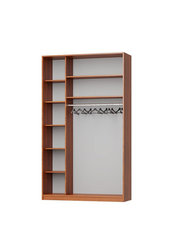 Шкаф-купе двухдверный Стандарт AL ДСП/Зеркало 140x60x240 см (MBS-3757) MebelStar (359449317)