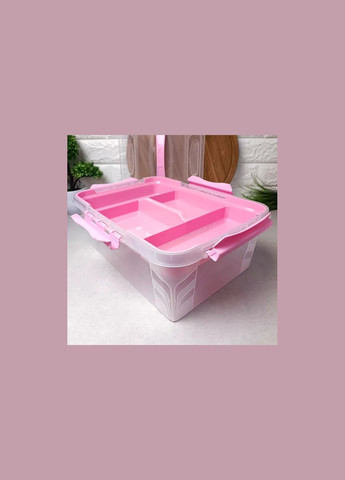 Контейнер универсальный со съемной полкой 10л 27.3*37.2*13.8см (школьный А4) PB-638 Stenson (322904305)