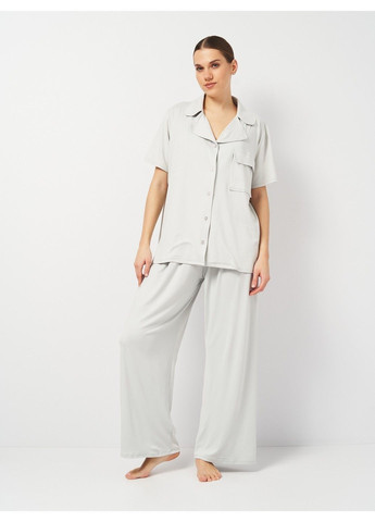 Світло-сіра блуза PrettyLittleThing