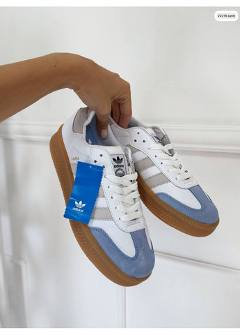 Жіночі кросівки в стилі Adidas Samba натуральна шкіра No Brand білі демісезони (349812661)