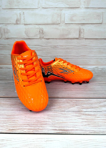 Дитячі копи помаранчеві низькі для дітей спортивні зі штучної шкіри для футболу No Brand (361970604)