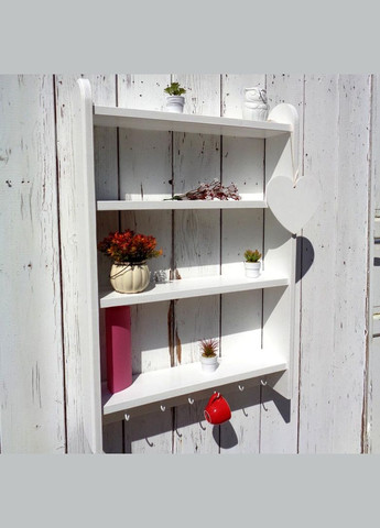 Полиця для ванної з дерева Хершебро зефір (ВНП-014620) No Brand (328091112)