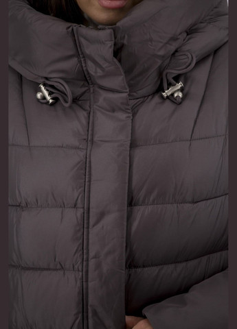 Коричневый зимний Пуховик No Brand