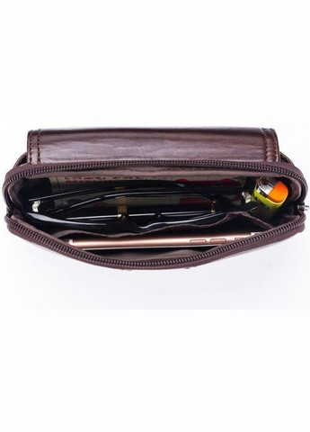 Сумка чоловіча шкіряна на ремінь месенджер в дорогу для документів чохол для телефону сумочка на пояс BULL (332768935)