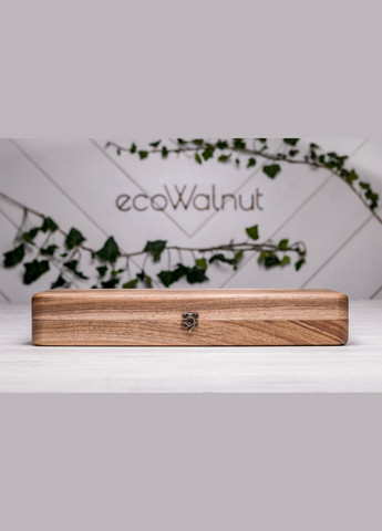 Цільна скринька для десяти годинників з гравіюванням EcoWalnut (295443818)