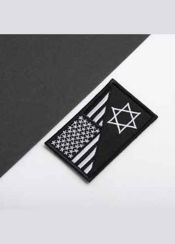 Набір шевронів 2 шт на липучці Прапор США та Ізраїль, вишитий патч нашивка 5х8 см IDEIA (275870647)