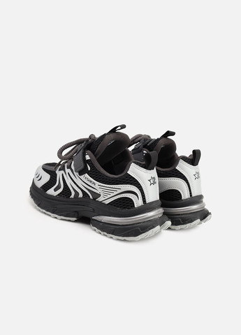 Чорні осінні кросівки для дівчинки, на пласкій підошві колір чорний цб-00274004 Kimboo