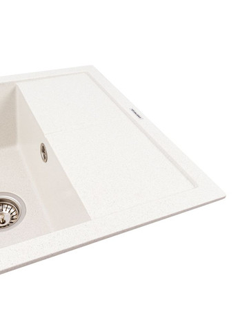 Гранитная мойка 5850 REYNA матовая Белая в точку Valeso (362345954)