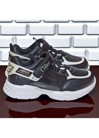 Черные демисезонные ортопедические демисезонные кроссовки на липучке для мальчика клиби Clibee