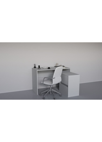 TWIN K стіл письмовий камінь сірий Intarsio (365461373)