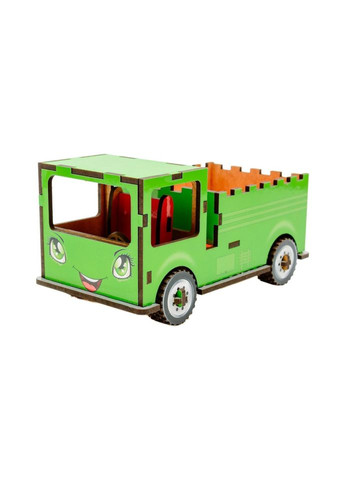 Дитячий дерев'яний 3D конструктор "Вантажівка" Puz-00929, 37 деталей PuzzleOK (315023049)