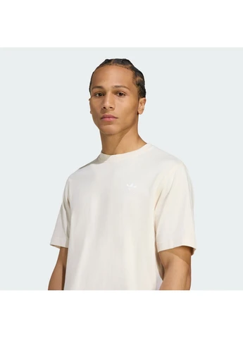 Бежевая футболка trefoil essentials beige jy6268 adidas