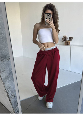 Брюки палаццо с лого резинкой (замеры в описании) DK/DL Мода без кордонів (365564450)