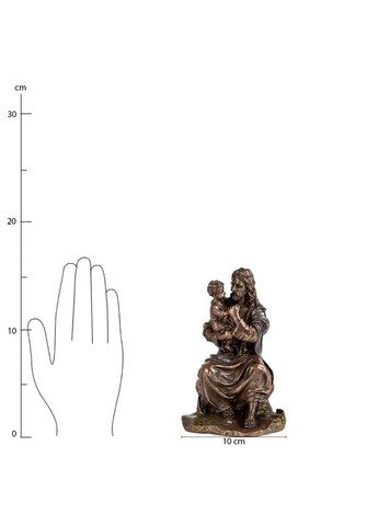 Декоративная статуэтка из полистоуна "Иисус с ребенком" 15,5 см | Декор для дома Handmade 75879A4 (370206504)