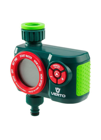 Электронный таймер для полива (3/4") программируемые 13 частот полива (22387) Verto (316681968)