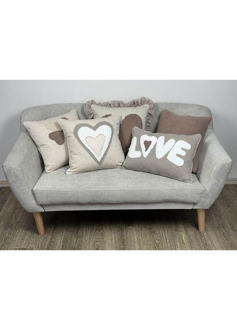 Декоративная подушка ТМ кофейная 40х40 см для интерьера мягкая подушка для дома. ProDobro (369378139)