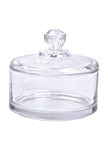 Конфетница с крышкой Ø 10 см стеклянная HP-YH-24 Yiwu (322654145)