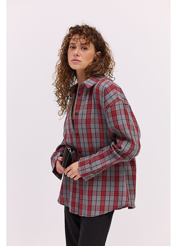 Жіноча картата сорочка блакитного кольору Arjen (361056951)