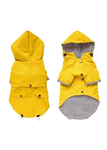 Дождевик для собак с капюшоном 3XL Желтый No Brand (362136185)