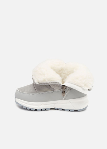 Серые зимние дутики для девочки цвет серый цб-00260097 No Brand