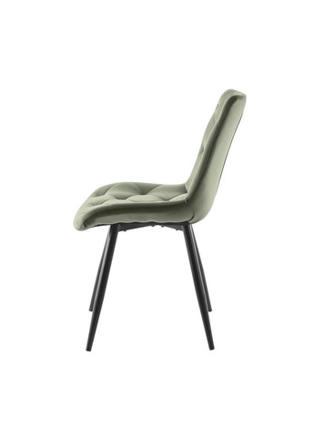 Cтілець SHELL чорний каркас/оливковий Intarsio (365461300)