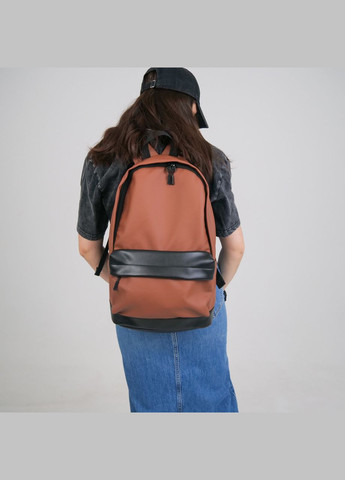 Универсальный рюкзак в удобном размере в экокожи, коричневый цвет ToBeYou city (293247135)